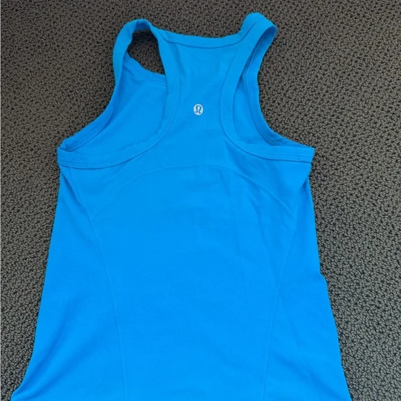 Blue lululemon align waist- length racerback tank top. - Picture 2 of 2